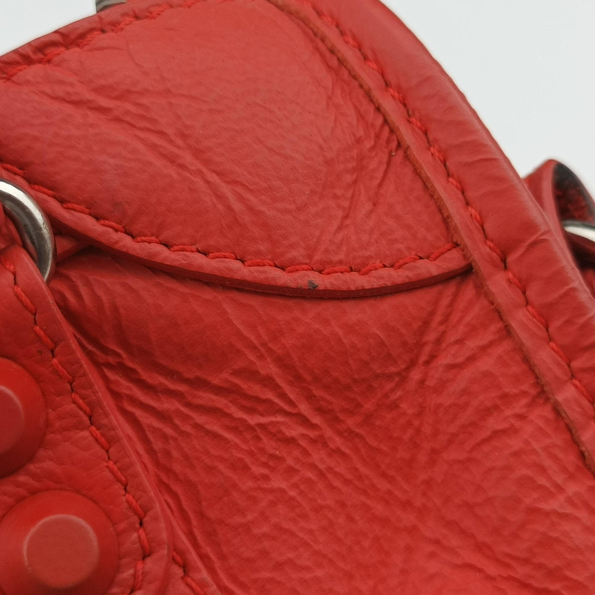 Electric Perforated Motorcycle City Orangered lambskin 300295.6565.H.528147エレクトリックペルフォレートモーターサイクルシティ オレンジレッド ラムスキン 300295.6565.H.528147