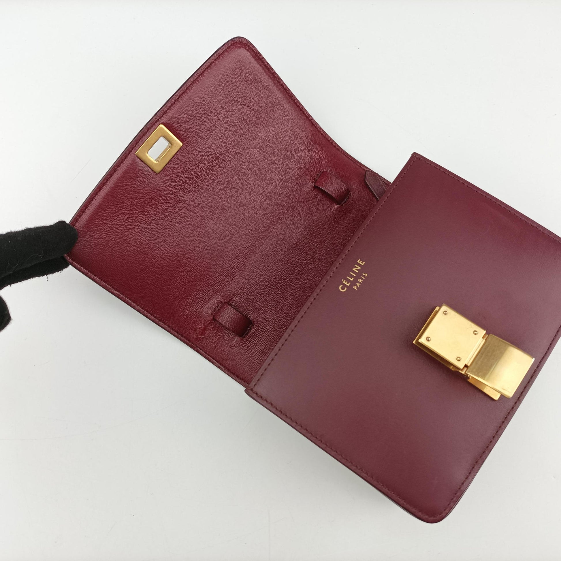 CLASSIC Burgundy Leather F-LA-2127クラシック スモール ワインレッド レザー F-LA-2127
