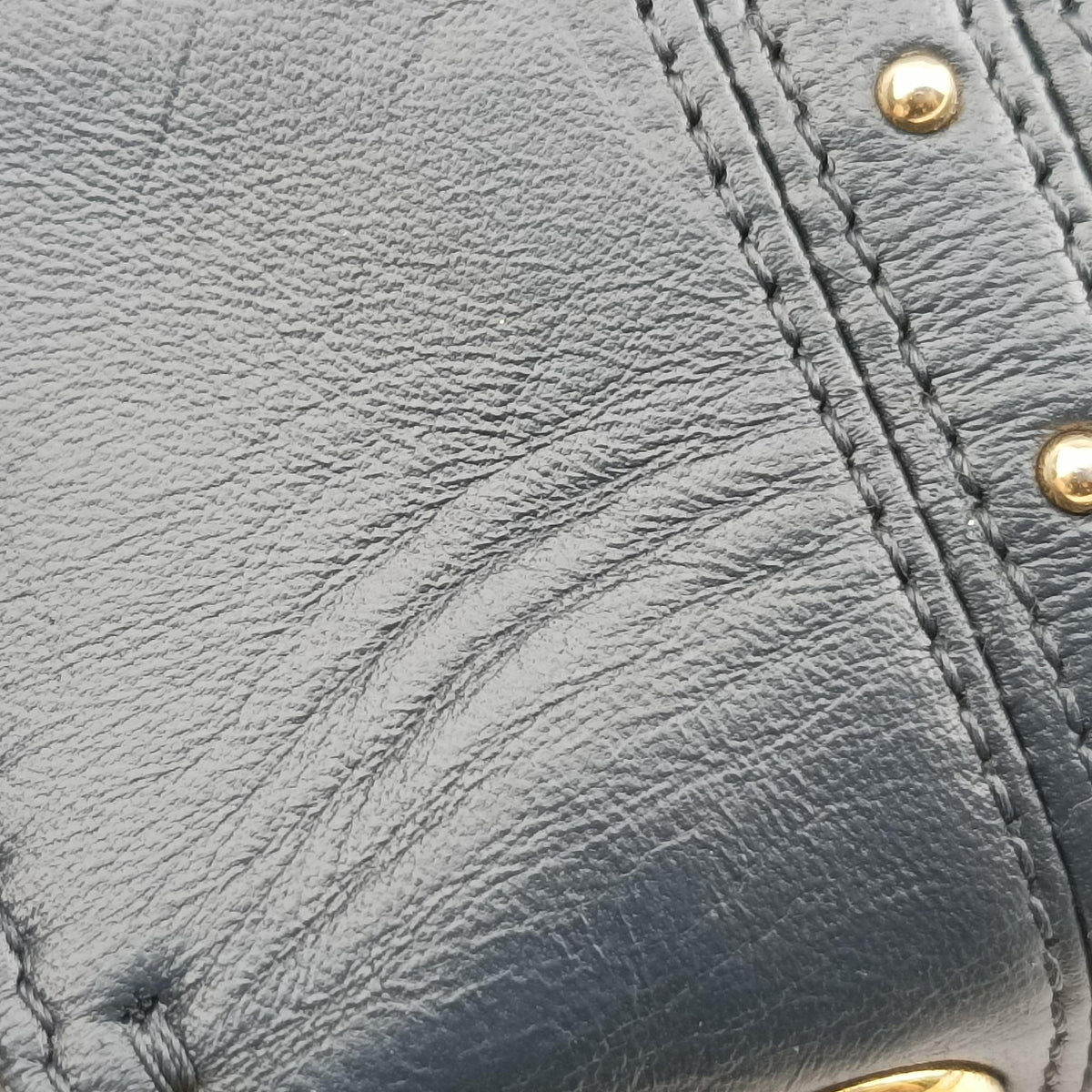 Studded Chain Flap Black Leather BL-H831NAP3スタッズ チェーン フラップ ブラック レザー BL-H831NAP3