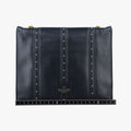 Studded Chain Flap Black Leather BL-H831NAP3スタッズ チェーン フラップ ブラック レザー BL-H831NAP3