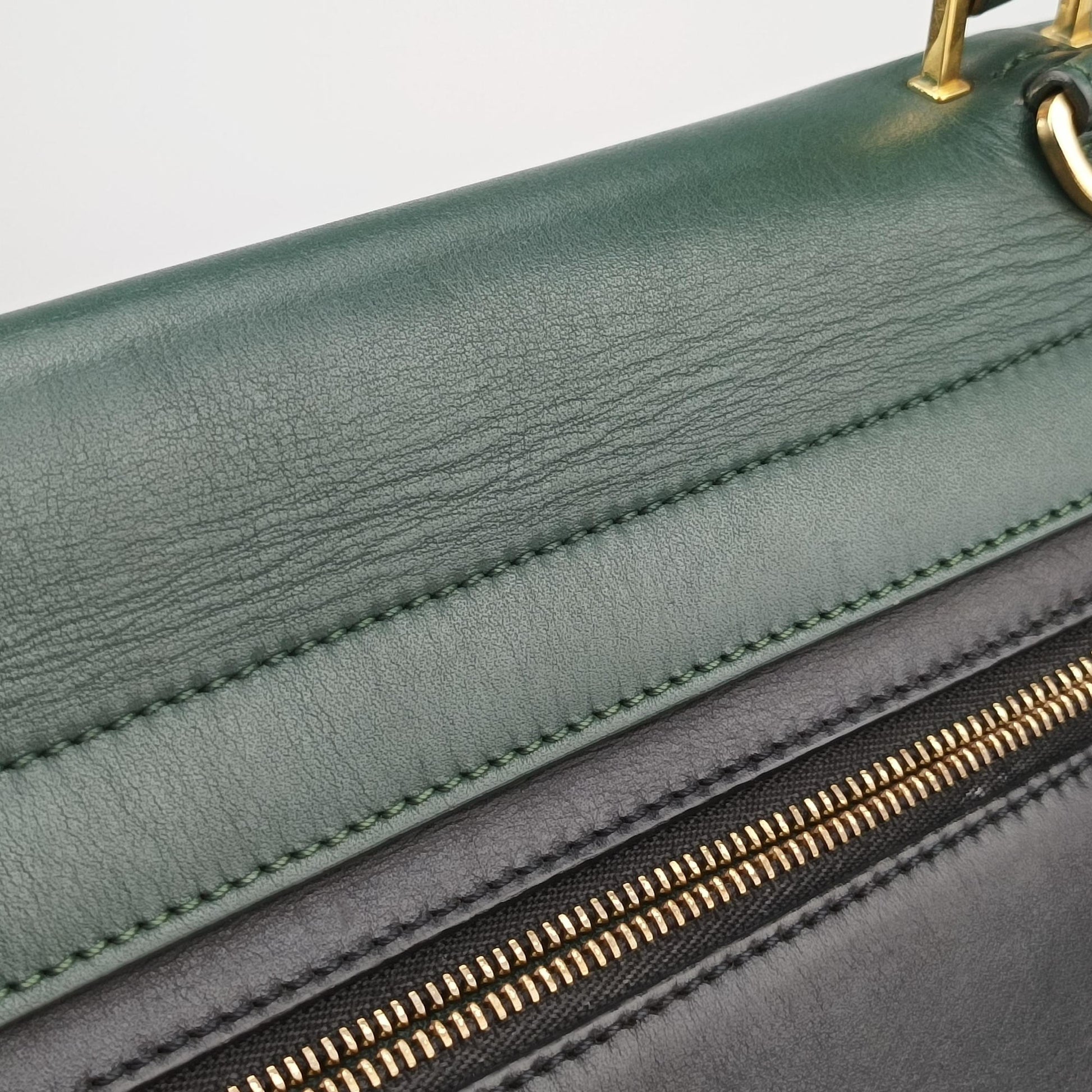 Trapeze Green×Black Leather W-VP-0136 W-MM-0173トラペーズ ミディアム グリーン×ブラック レザー W-VP-0136 W-MM-0173
