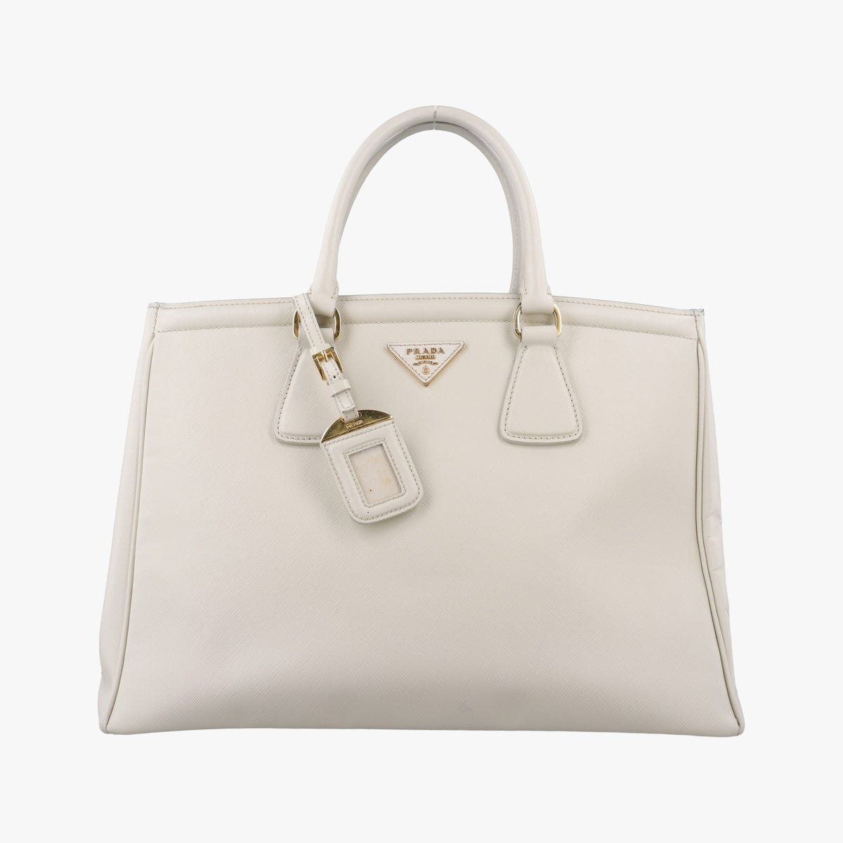 Parabole Tote White SAFFIANO Leather 25パラボラ トート ホワイト サフィアーノレザー 25