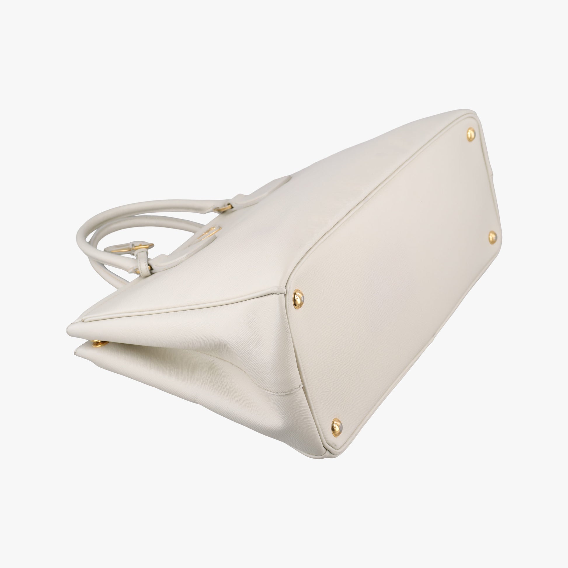 Parabole Tote White SAFFIANO Leather 25パラボラ トート ホワイト サフィアーノレザー 25