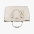 Parabole Tote White SAFFIANO Leather 25パラボラ トート ホワイト サフィアーノレザー 25