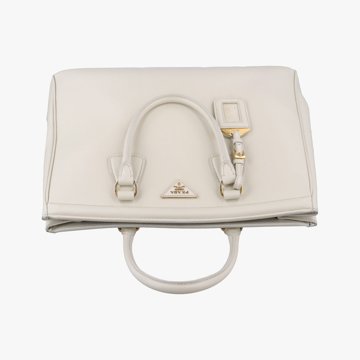 Parabole Tote White SAFFIANO Leather 25パラボラ トート ホワイト サフィアーノレザー 25