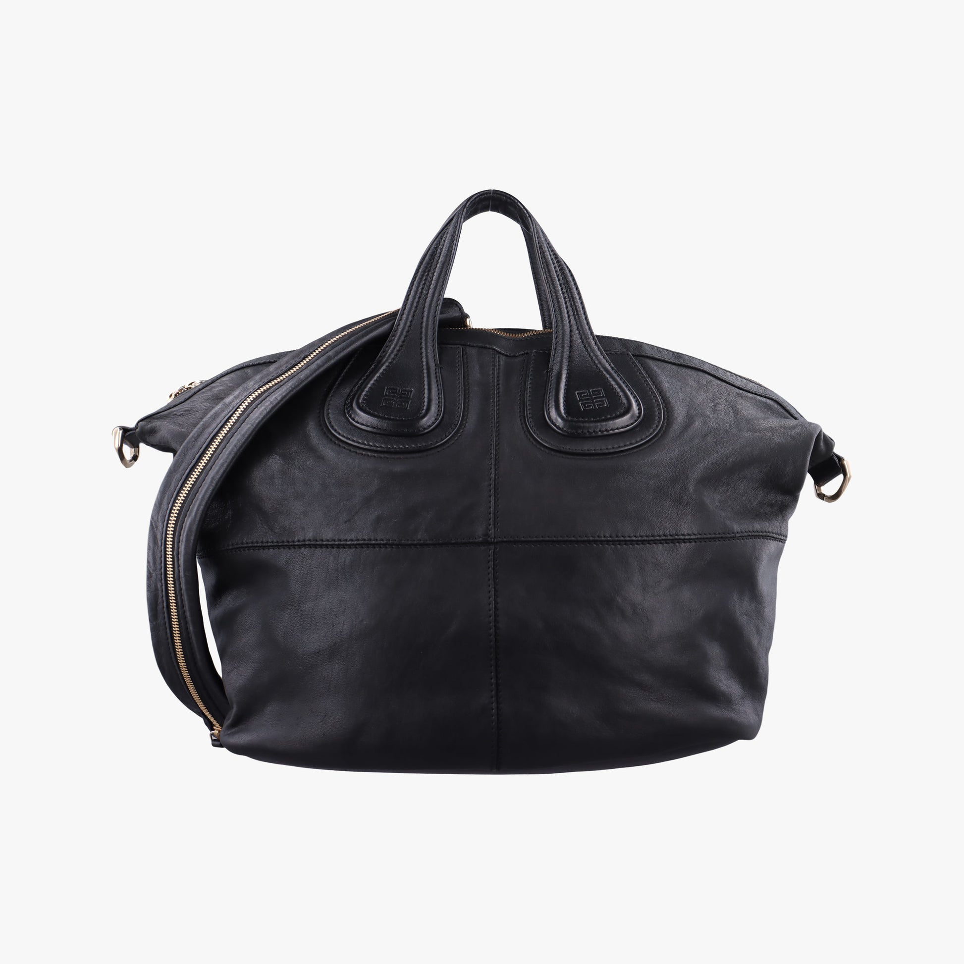 Pre-owned Givenchy Nightingale Black Lambskin  shoulderbag | stylenewstar