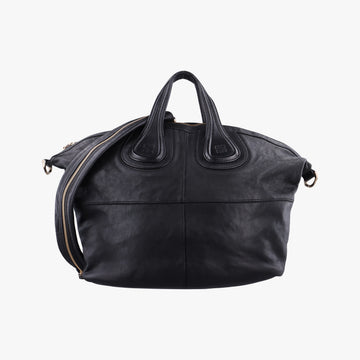 Pre-owned Givenchy Nightingale Black Lambskin  shoulderbag | stylenewstar