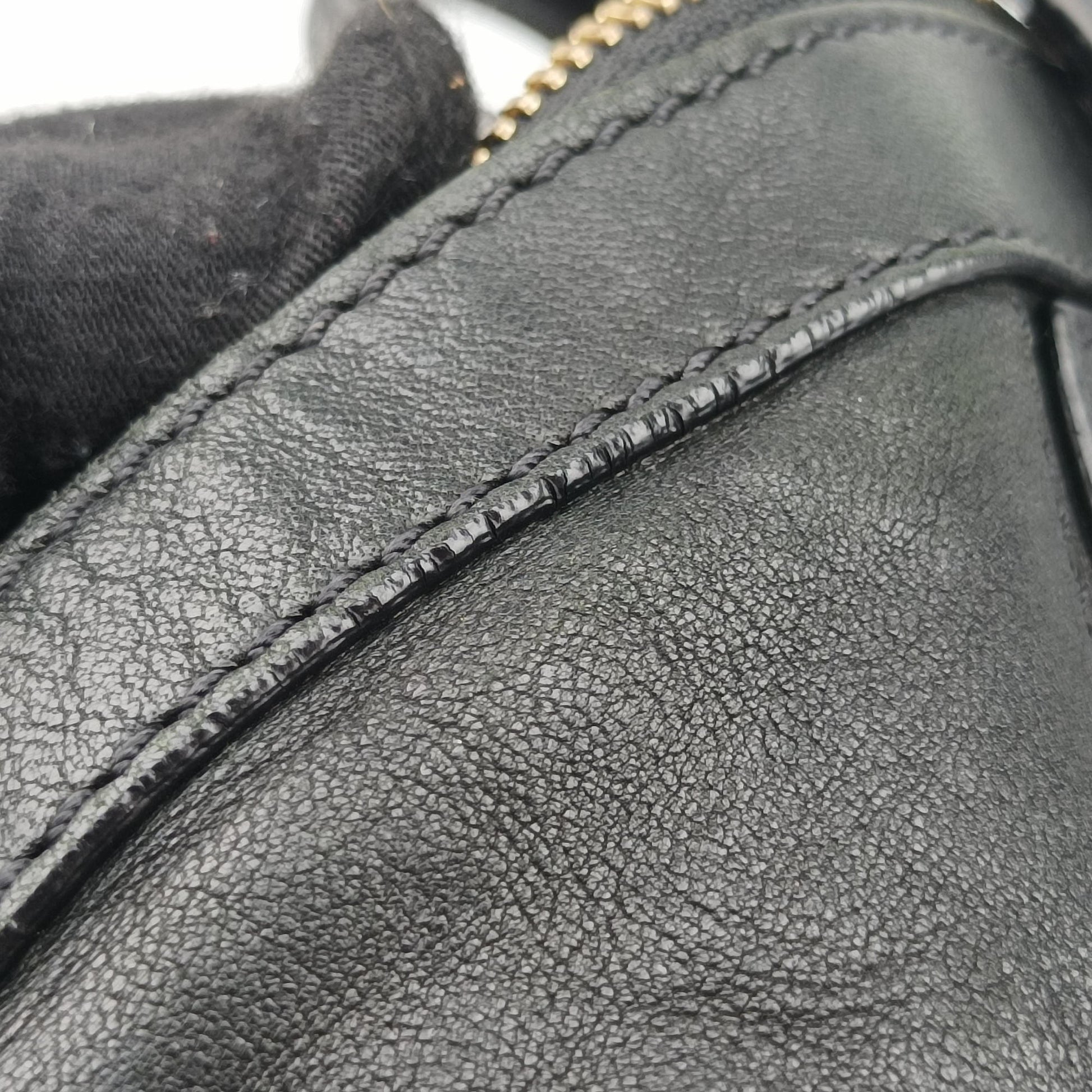 Pre-owned Givenchy Nightingale Black Lambskin  shoulderbag | stylenewstar