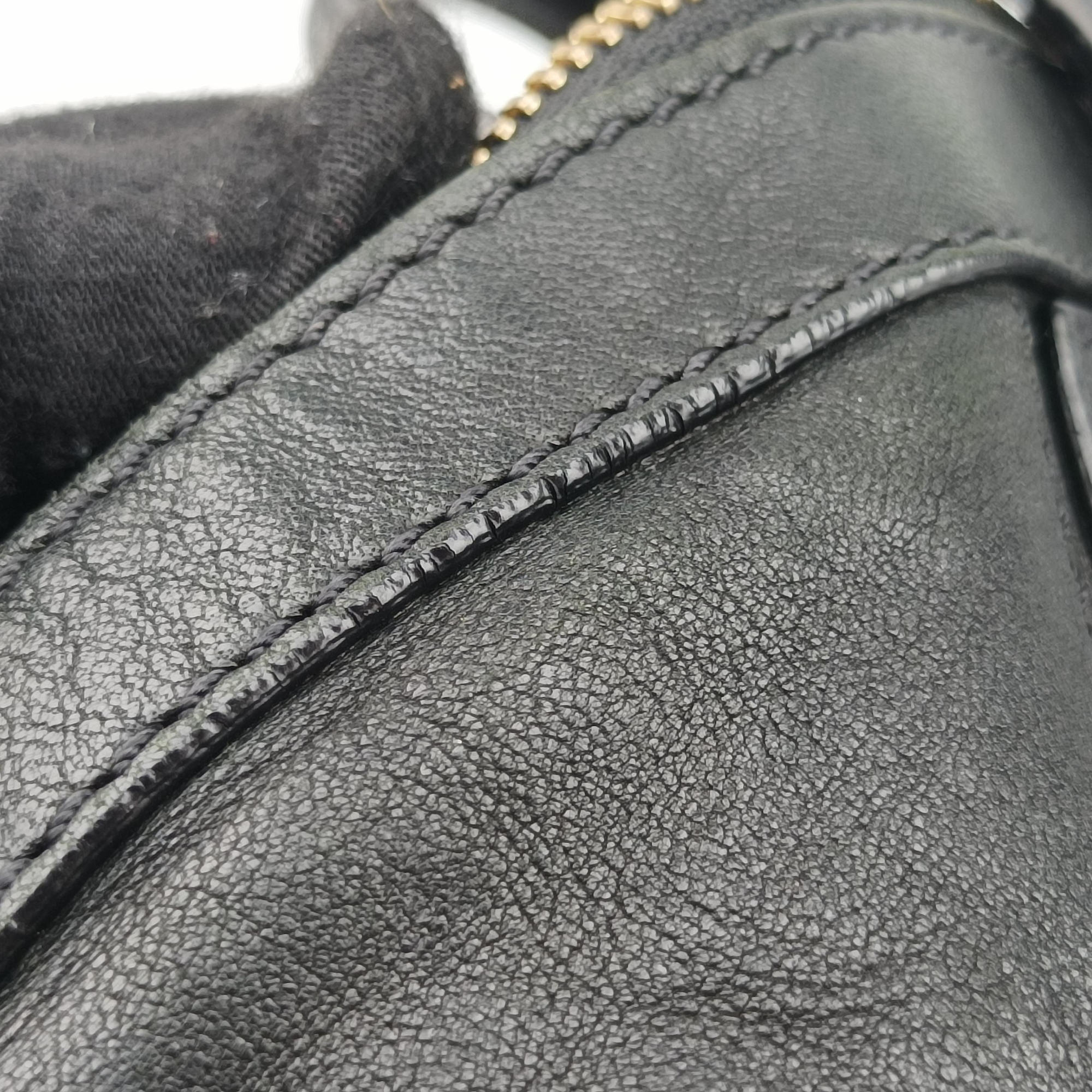 Pre-owned Givenchy Nightingale Black Lambskin  shoulderbag | stylenewstar