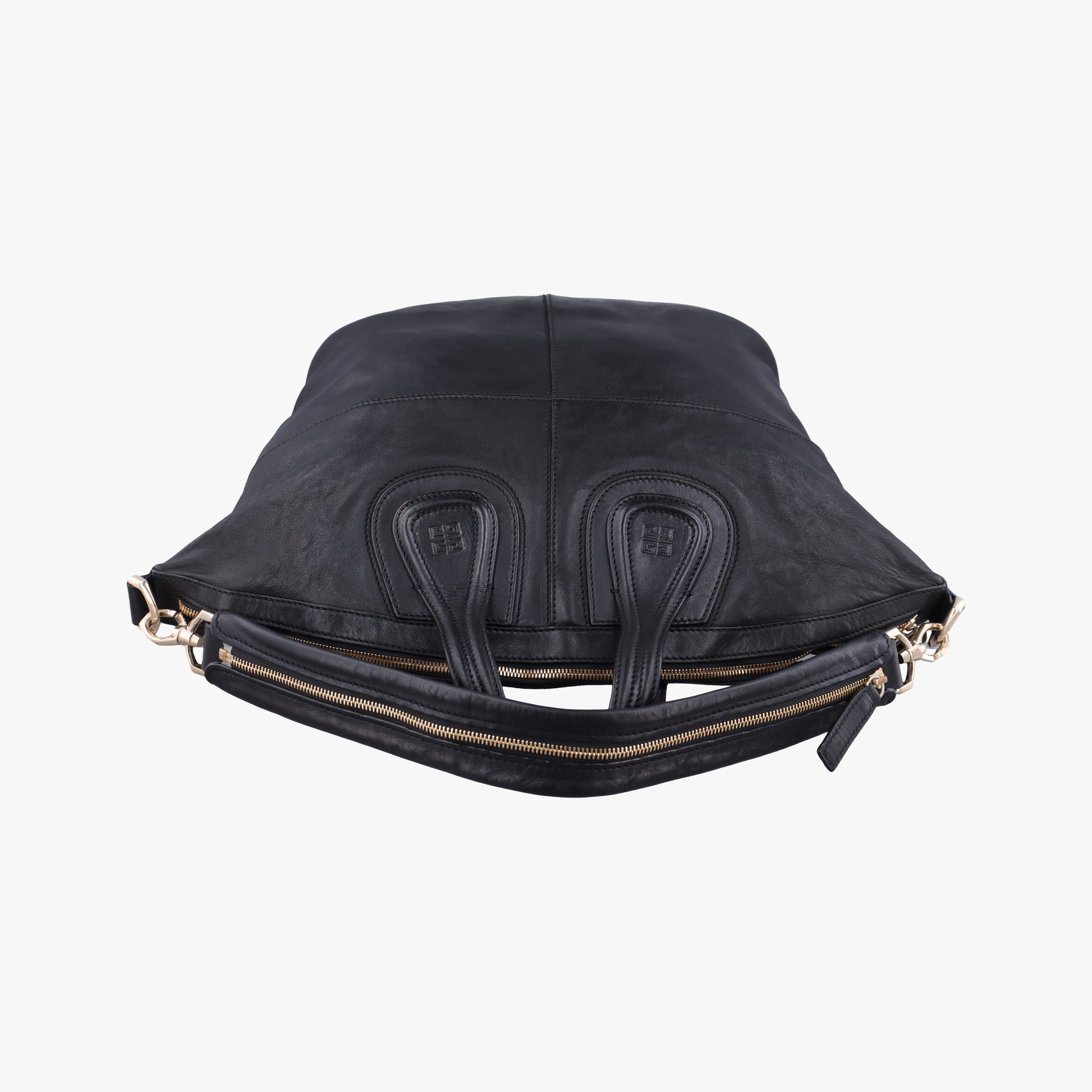 Pre-owned Givenchy Nightingale Black Lambskin  shoulderbag | stylenewstar