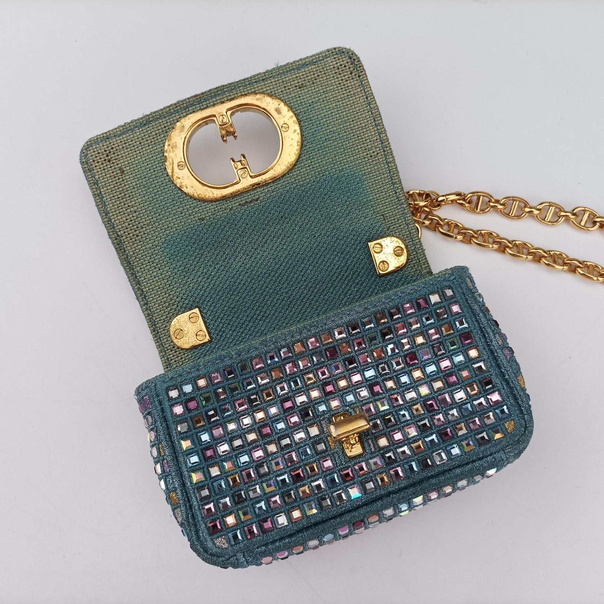 Caro Strass Micro Blue Fabric × Strass 50-MA-0252カロ ストラス刺繍 マイクロ ブルー ファブリック × ストラス 50-MA-0252