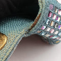 Caro Strass Micro Blue Fabric × Strass 50-MA-0252カロ ストラス刺繍 マイクロ ブルー ファブリック × ストラス 50-MA-0252