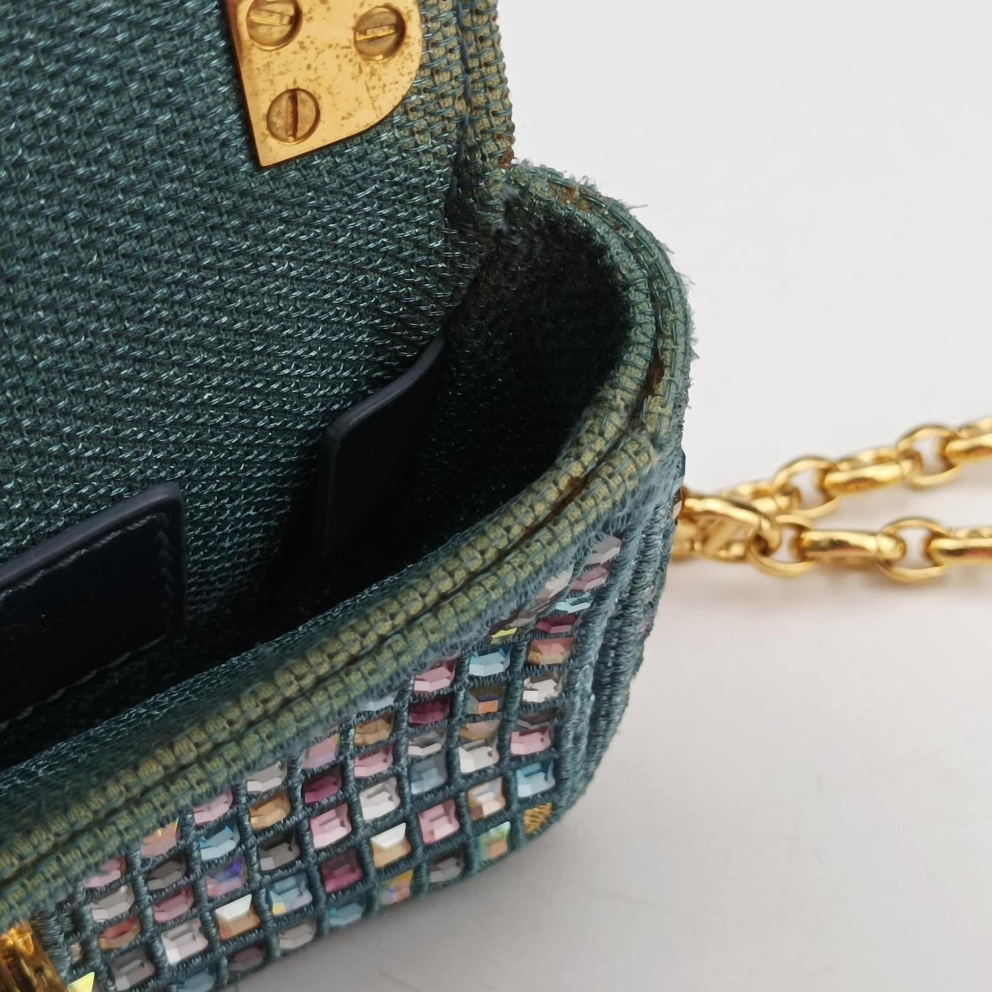 Caro Strass Micro Blue Fabric × Strass 50-MA-0252カロ ストラス刺繍 マイクロ ブルー ファブリック × ストラス 50-MA-0252