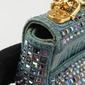 Caro Strass Micro Blue Fabric × Strass 50-MA-0252カロ ストラス刺繍 マイクロ ブルー ファブリック × ストラス 50-MA-0252