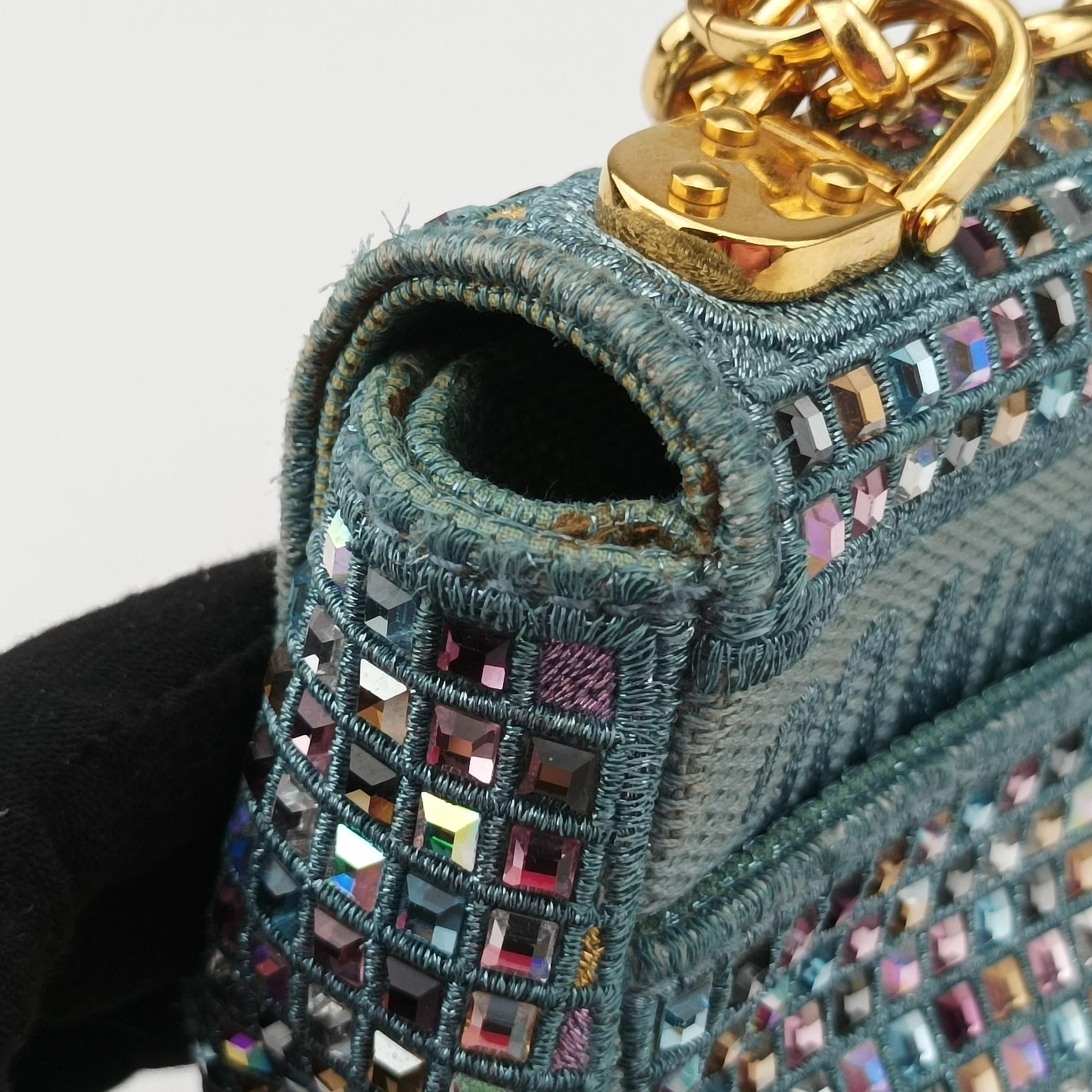 Caro Strass Micro Blue Fabric × Strass 50-MA-0252カロ ストラス刺繍 マイクロ ブルー ファブリック × ストラス 50-MA-0252