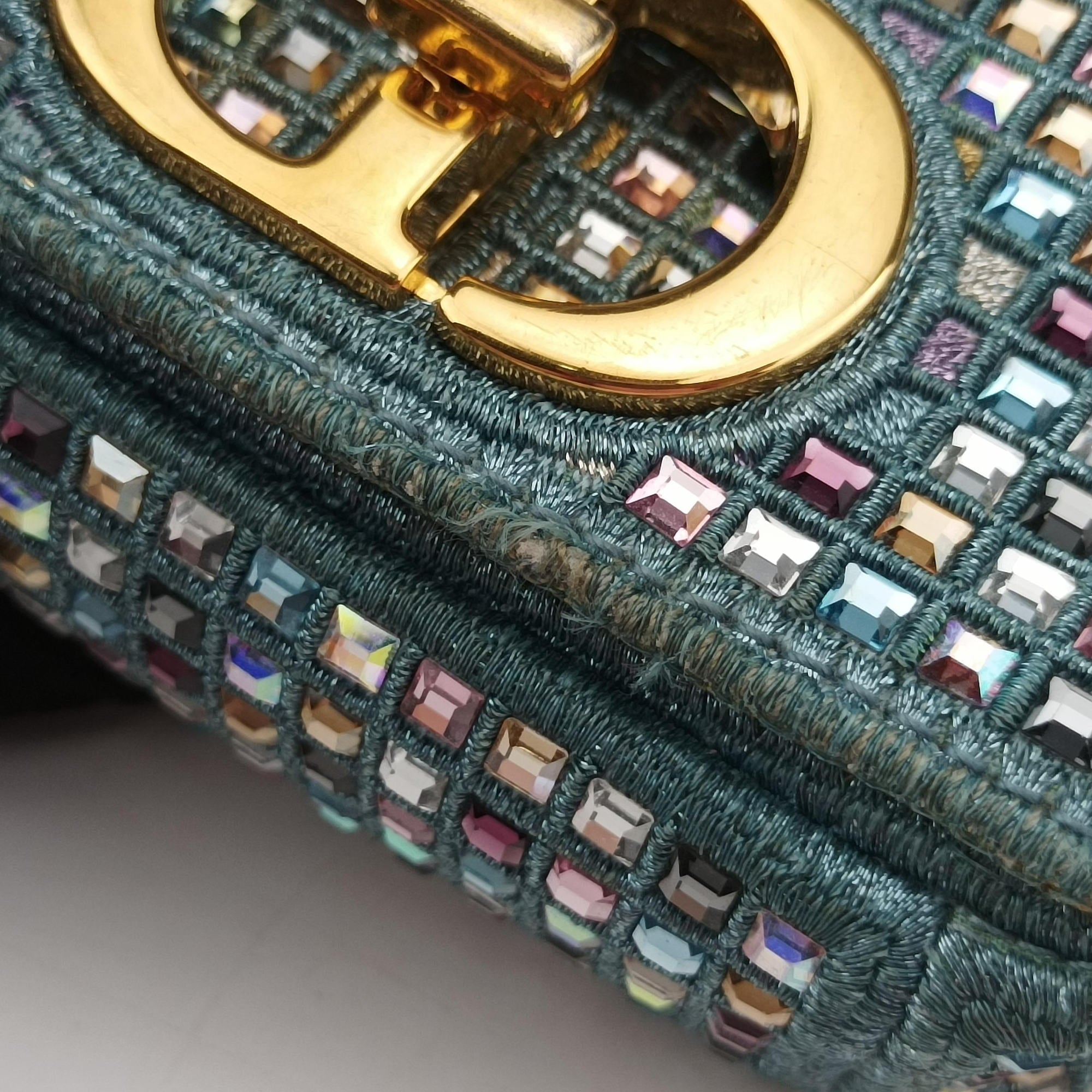 Caro Strass Micro Blue Fabric × Strass 50-MA-0252カロ ストラス刺繍 マイクロ ブルー ファブリック × ストラス 50-MA-0252