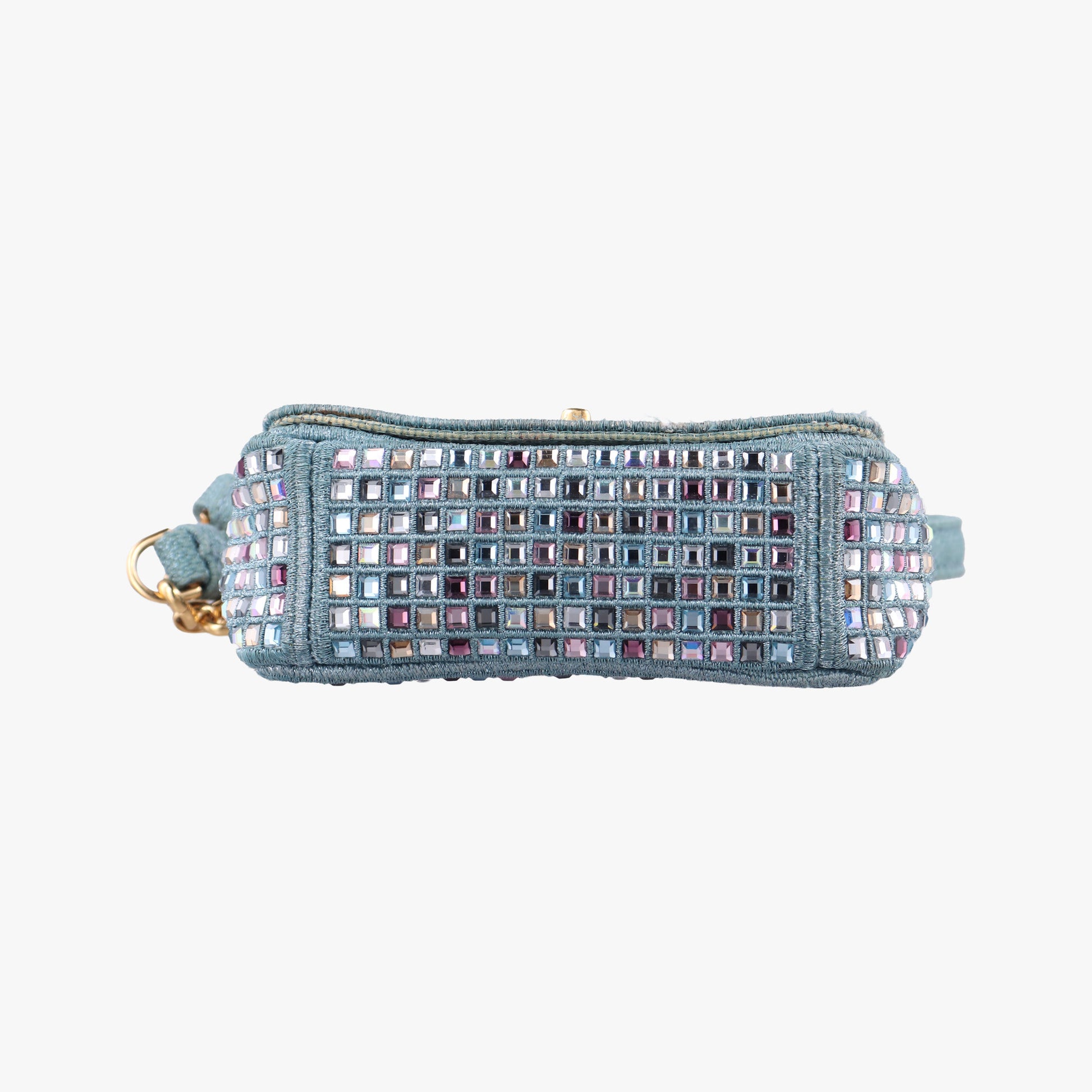 Caro Strass Micro Blue Fabric × Strass 50-MA-0252カロ ストラス刺繍 マイクロ ブルー ファブリック × ストラス 50-MA-0252