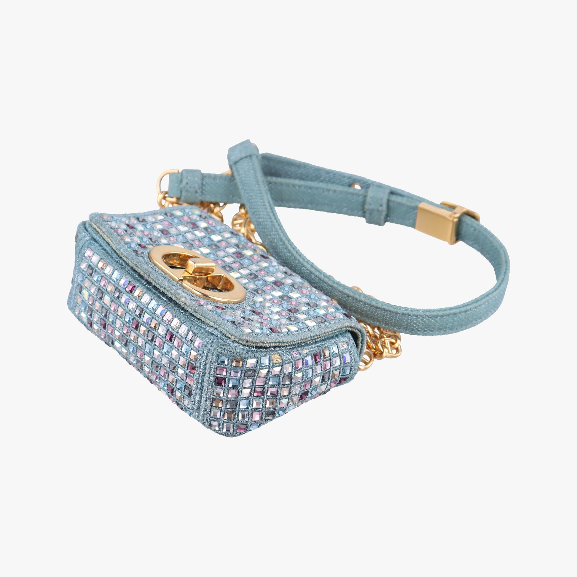 Caro Strass Micro Blue Fabric × Strass 50-MA-0252カロ ストラス刺繍 マイクロ ブルー ファブリック × ストラス 50-MA-0252