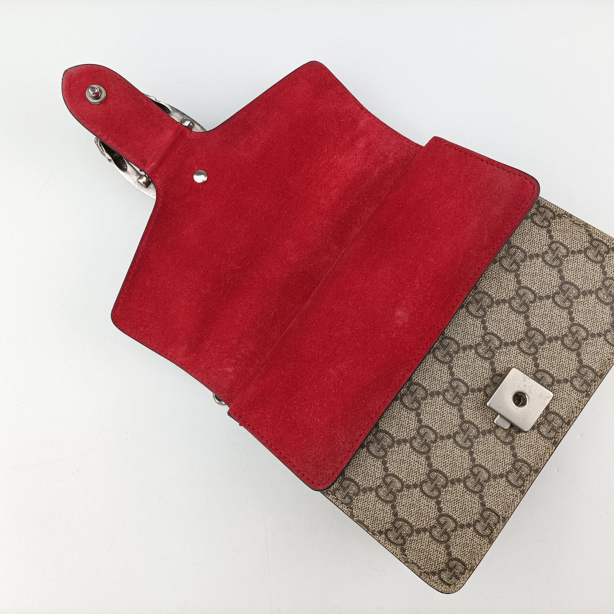 Dionysus beige×red PVC coated canvas × suede 421970 B026730067ディオニュソス ベージュ×レッド PVCコーティングキャンバス × スエード 421970 B026730067