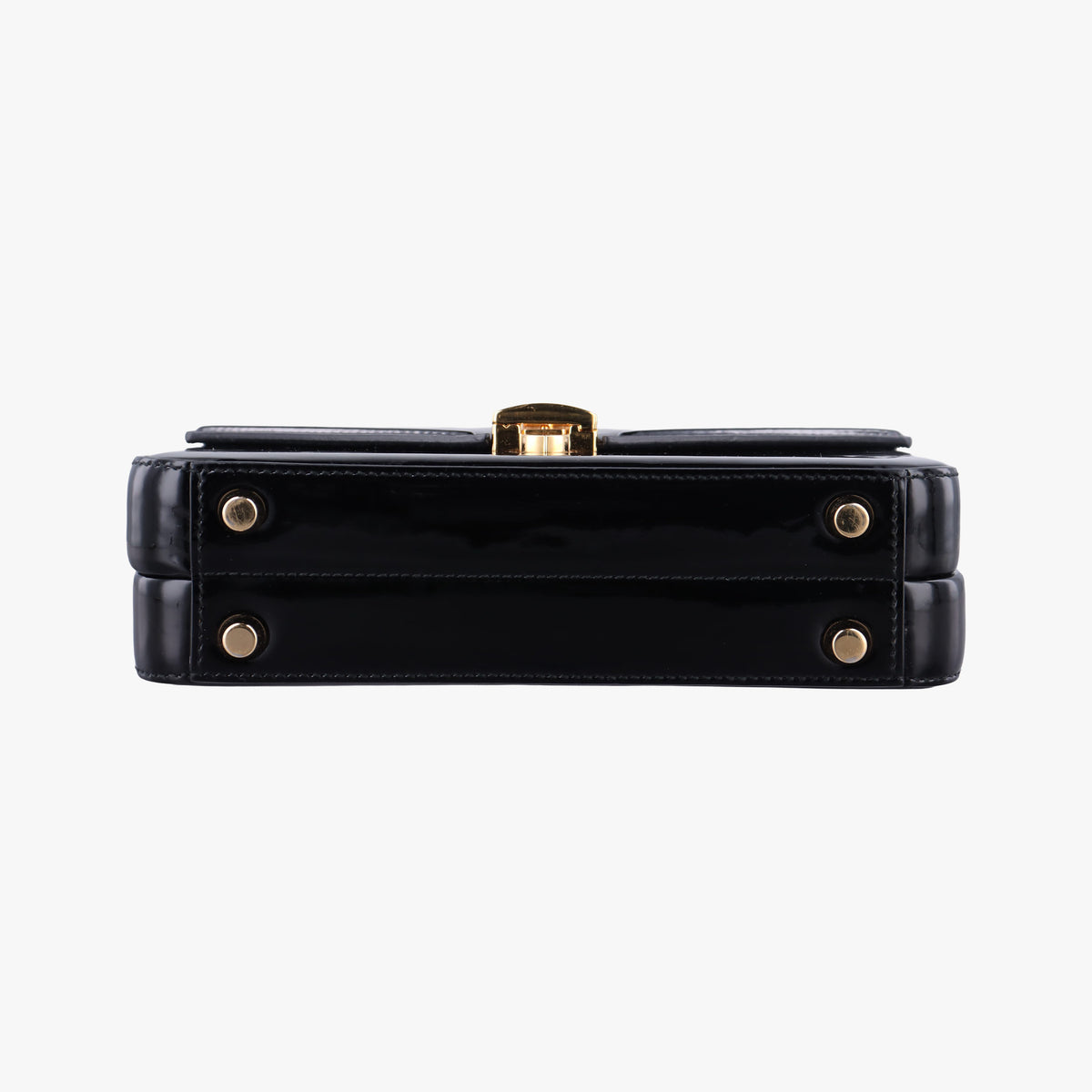 Pre-owned Gucci Sylvie Black Patent 589479 shoulderbag | stylenewstar
