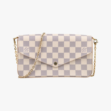 Pochette Felicie Azur Damier Canvas N63106 FH4270 IC Chipポシェットフェリシー アズール ダミエキャンバス N63106 FH4270 ICチップ