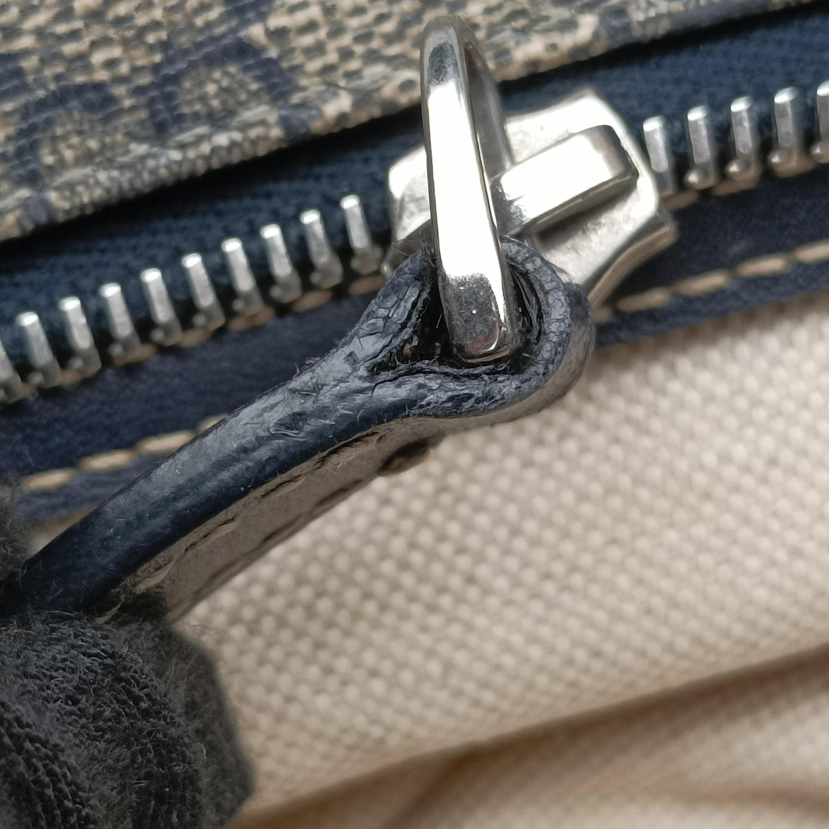 MicroGuccissima Navy PVC coated canvas 211137 H011865593マイクログッチシマ ブルーブラック PVCコーティングキャンバス 211137 H011865593