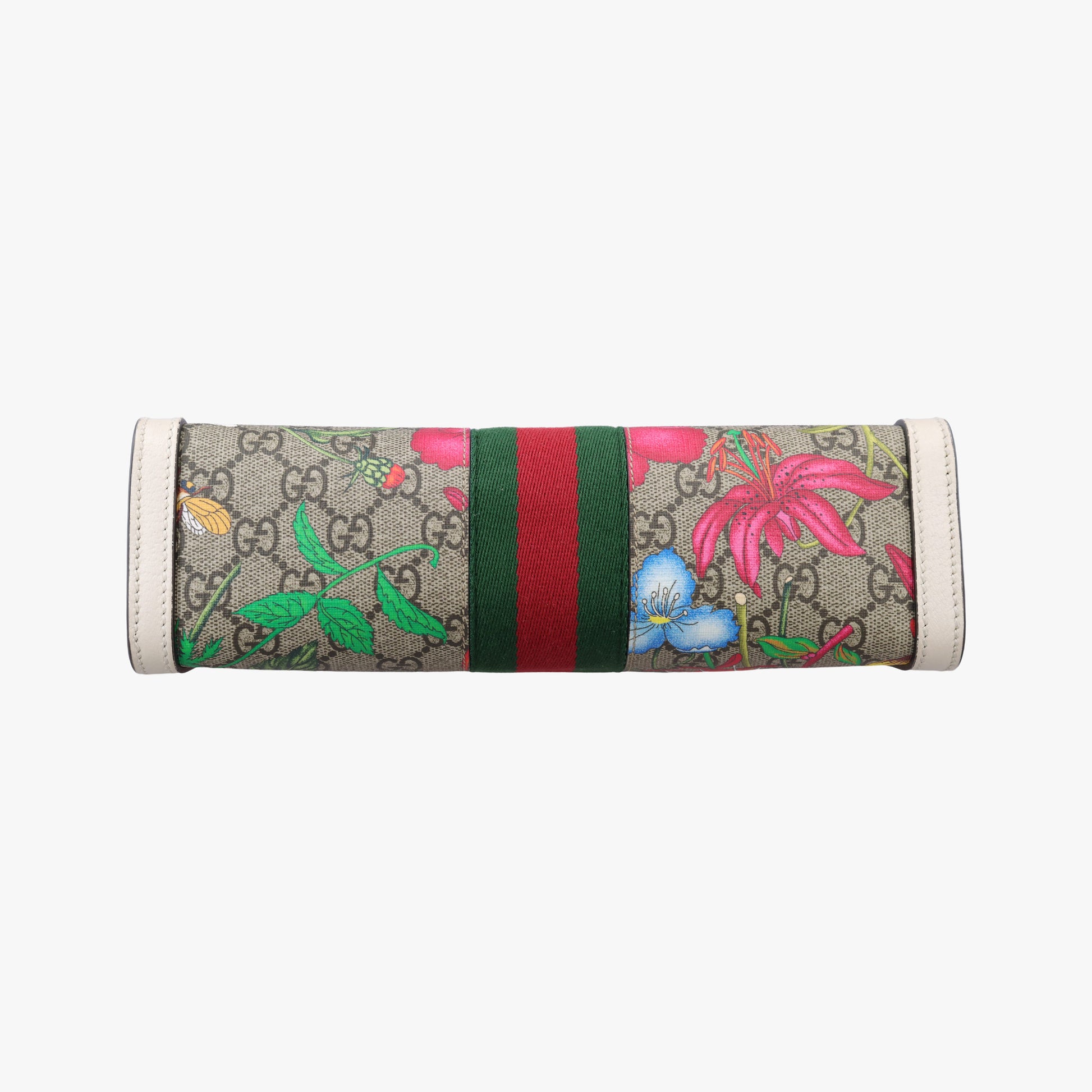 Ophidia Beige×White×Multicolor PVC coated canvas×Leather 503877 G030930126オフィディア ベージュ×ホワイト×マルチカラー PVCコーティングキャンバス×レザー 503877 G030930126