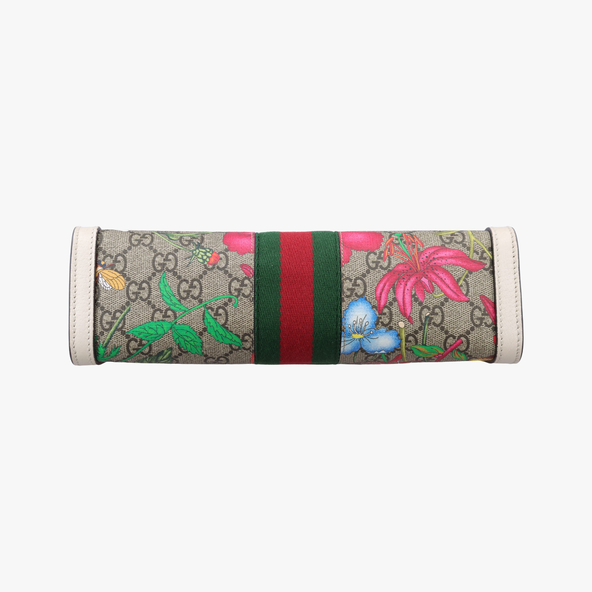 Ophidia Beige×White×Multicolor PVC coated canvas×Leather 503877 G030930126オフィディア ベージュ×ホワイト×マルチカラー PVCコーティングキャンバス×レザー 503877 G030930126