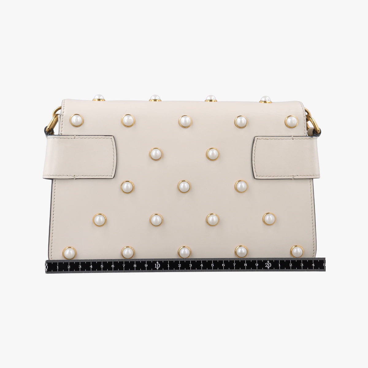 Broadway Pearl Bee White Leather 453778 F022617883ブロードウェイ パール ビー ホワイト レザー 453778 F022617883