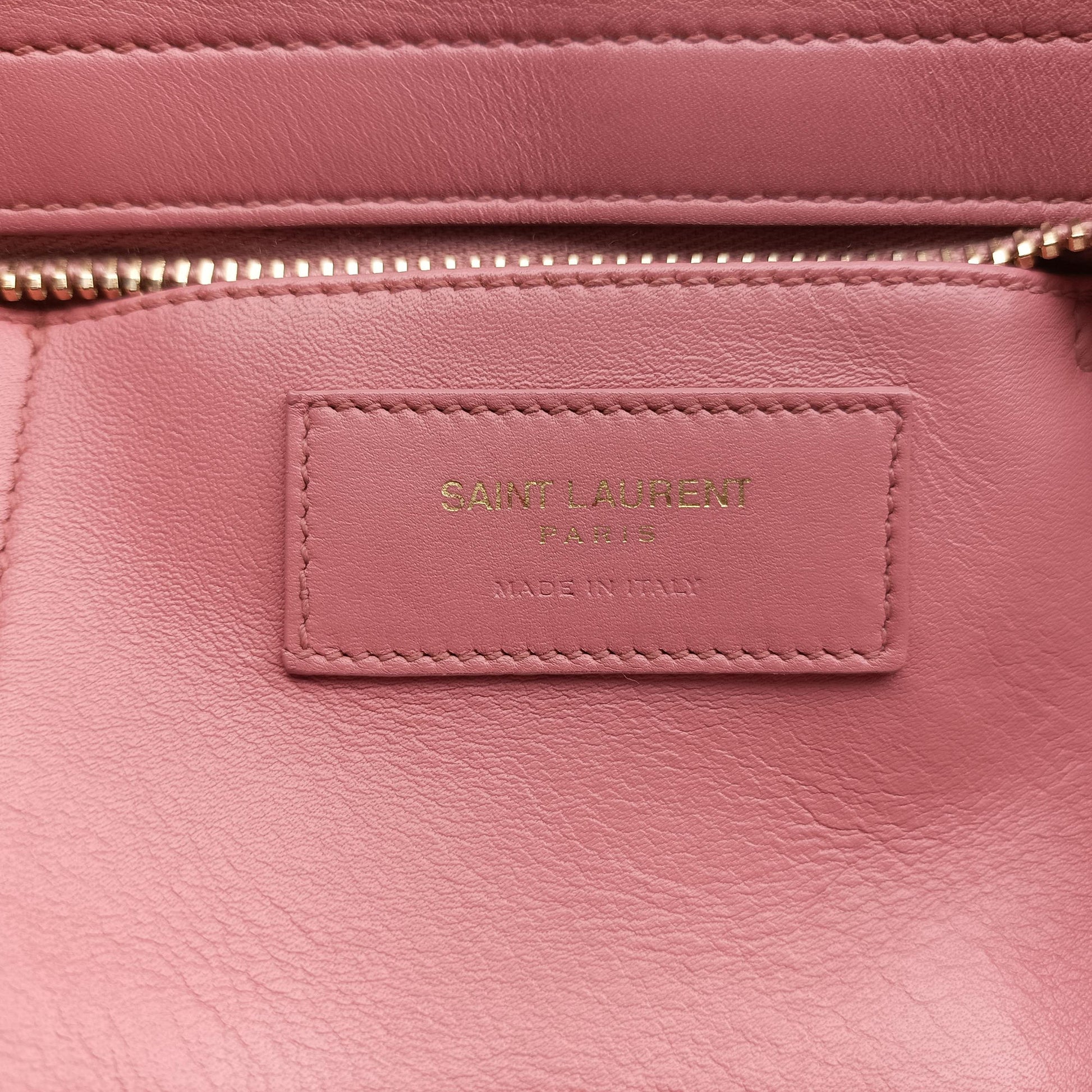 Pre-owned Yves Saint Laurent Y Ligne Petit Cabas Pink Leather 311210 shoulderbag | stylenewstar