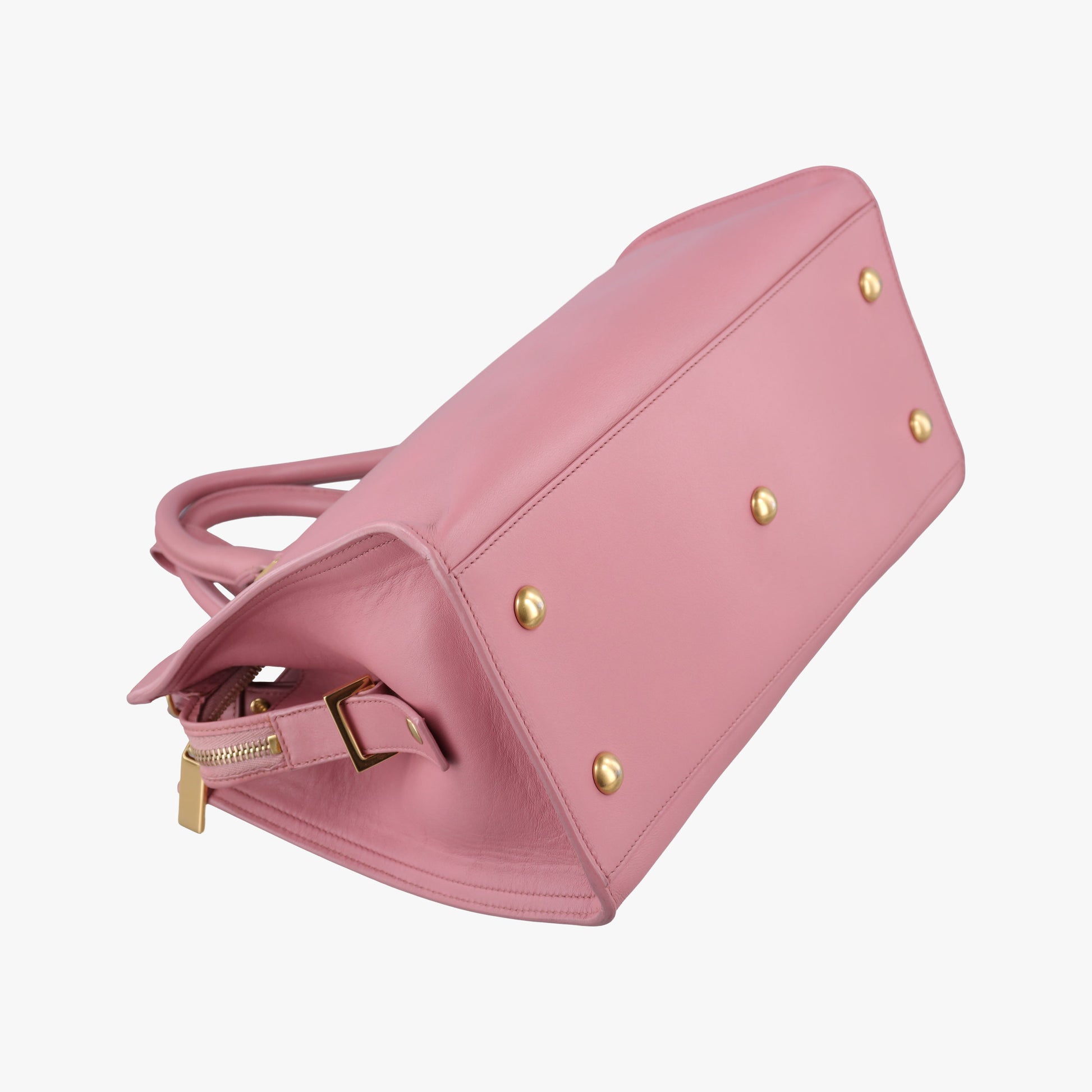 Pre-owned Yves Saint Laurent Y Ligne Petit Cabas Pink Leather 311210 shoulderbag | stylenewstar