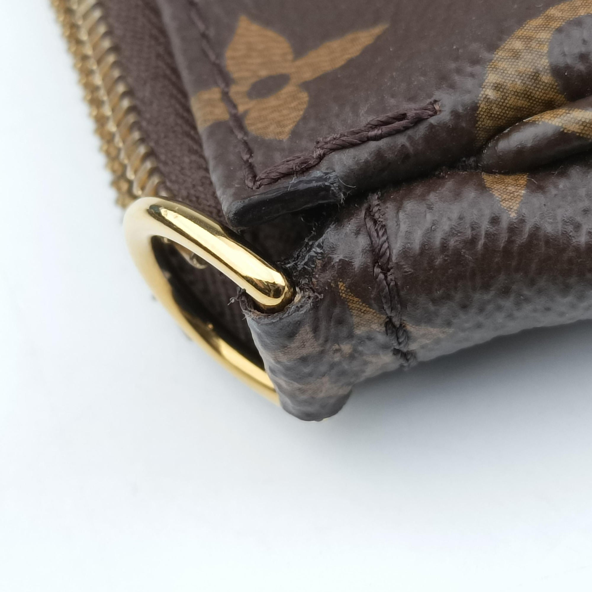MULTI POCHETTE ACCESSOIRES MARRON×Khaki Monogram Canvas M44840 IC Chipミュルティポシェットアクセソワール マロン×カーキ モノグラムキャンバス M44840 ICチップ