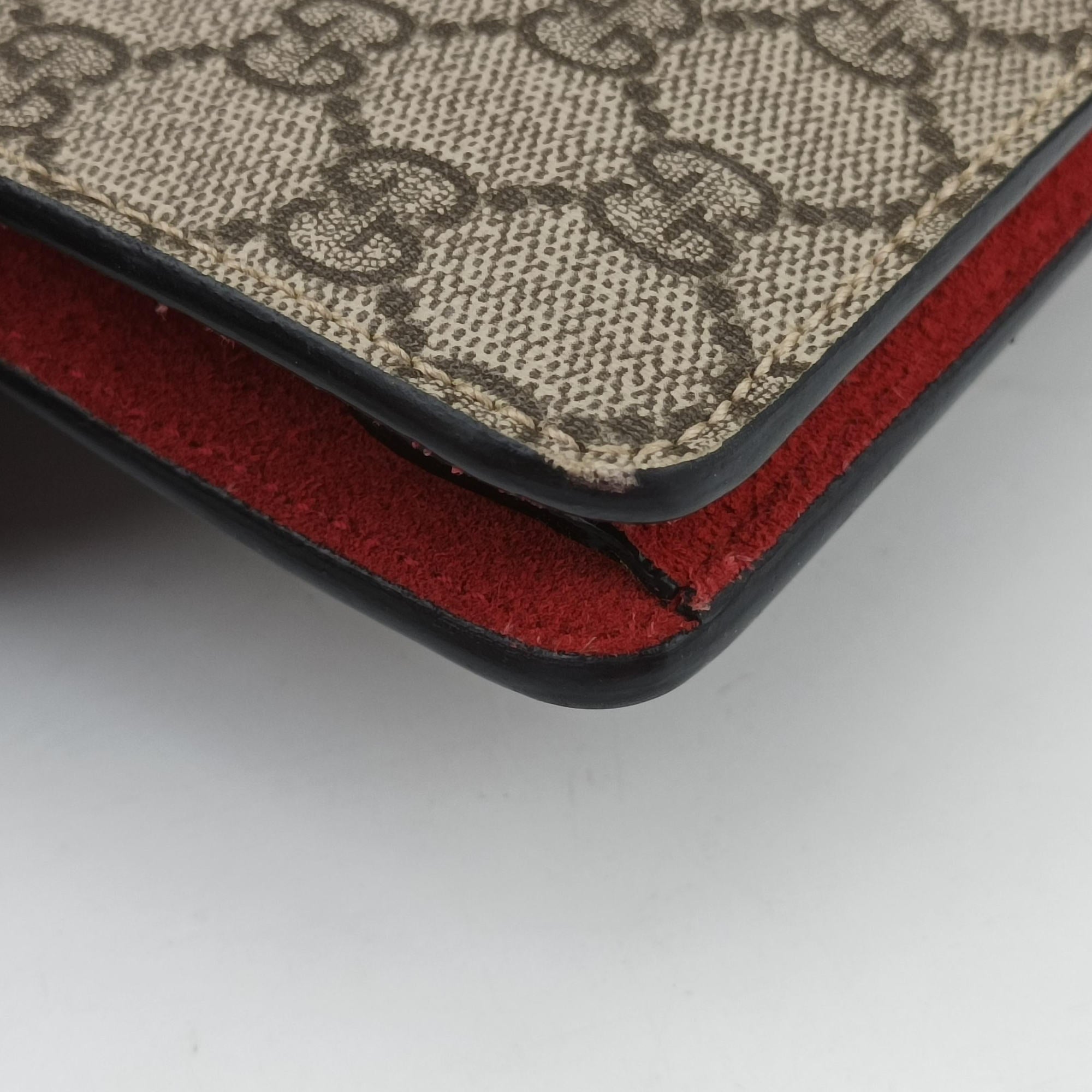 Dionysus beige×red PVC coated canvas × suede 421970 I024546767ディオニュソス ベージュ×レッド PVCコーティングキャンバス × スエード 421970 I024546767