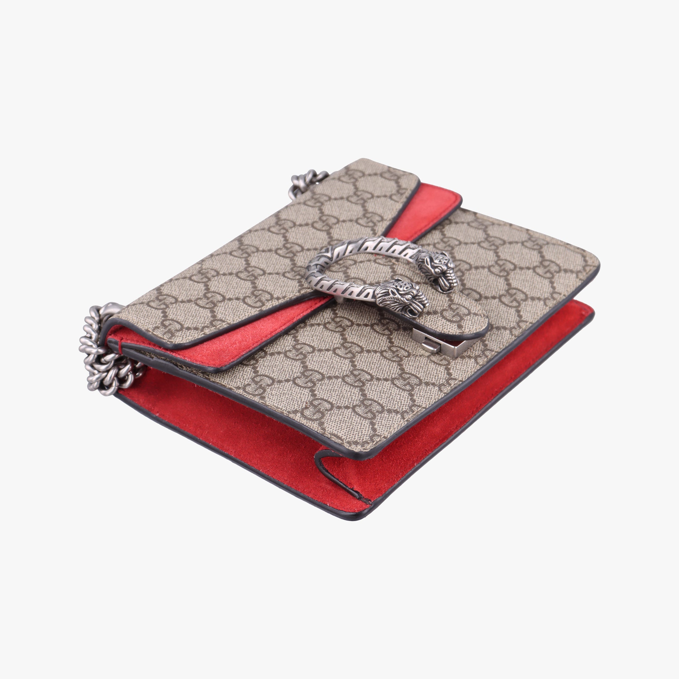 Dionysus beige×red PVC coated canvas × suede 421970 I024546767ディオニュソス ベージュ×レッド PVCコーティングキャンバス × スエード 421970 I024546767