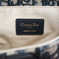 Pre-owned Christian Dior Saddle Navy Jacquard × Leather  shoulderbag | stylenewstar