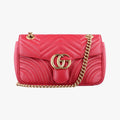 Vintage Gucci GG Marmont Red Leather 443497 shoulderbag | stylenewstar