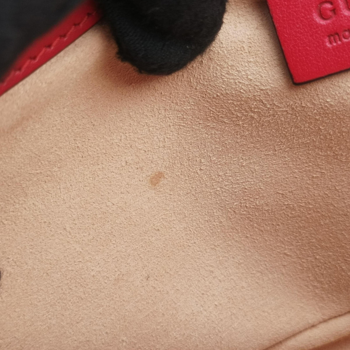 Vintage Gucci GG Marmont Red Leather 443497 shoulderbag | stylenewstar