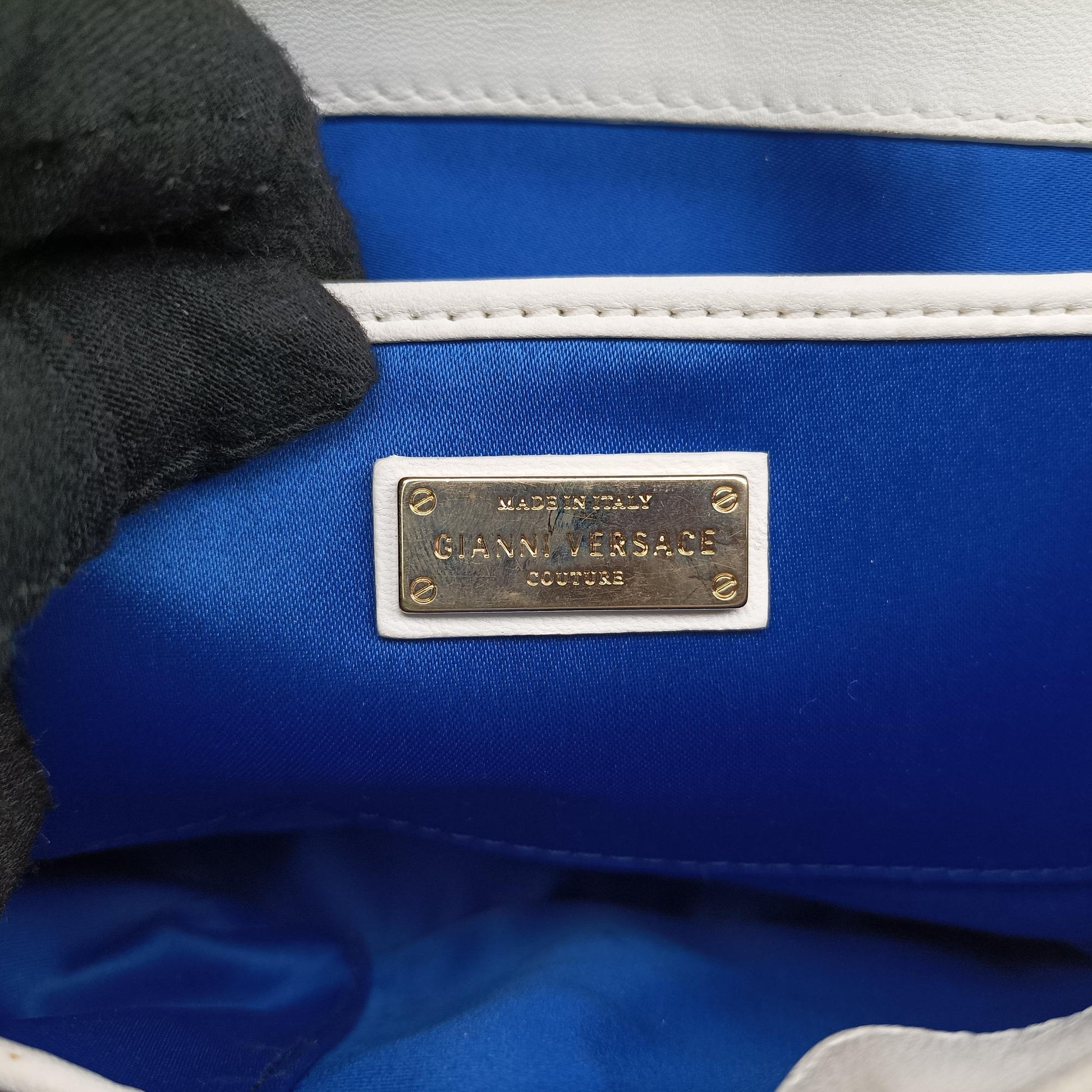 Greek Key Embossed Flap Yellow Patent クチュール グレカ柄 フラップ イエロー パテント 