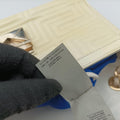 Greek Key Embossed Flap Yellow Patent クチュール グレカ柄 フラップ イエロー パテント 