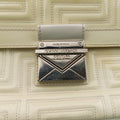Greek Key Embossed Flap Yellow Patent クチュール グレカ柄 フラップ イエロー パテント 