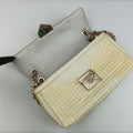 Greek Key Embossed Flap Yellow Patent クチュール グレカ柄 フラップ イエロー パテント 