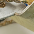 Greek Key Embossed Flap Yellow Patent クチュール グレカ柄 フラップ イエロー パテント 