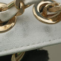 Greek Key Embossed Flap Yellow Patent クチュール グレカ柄 フラップ イエロー パテント 