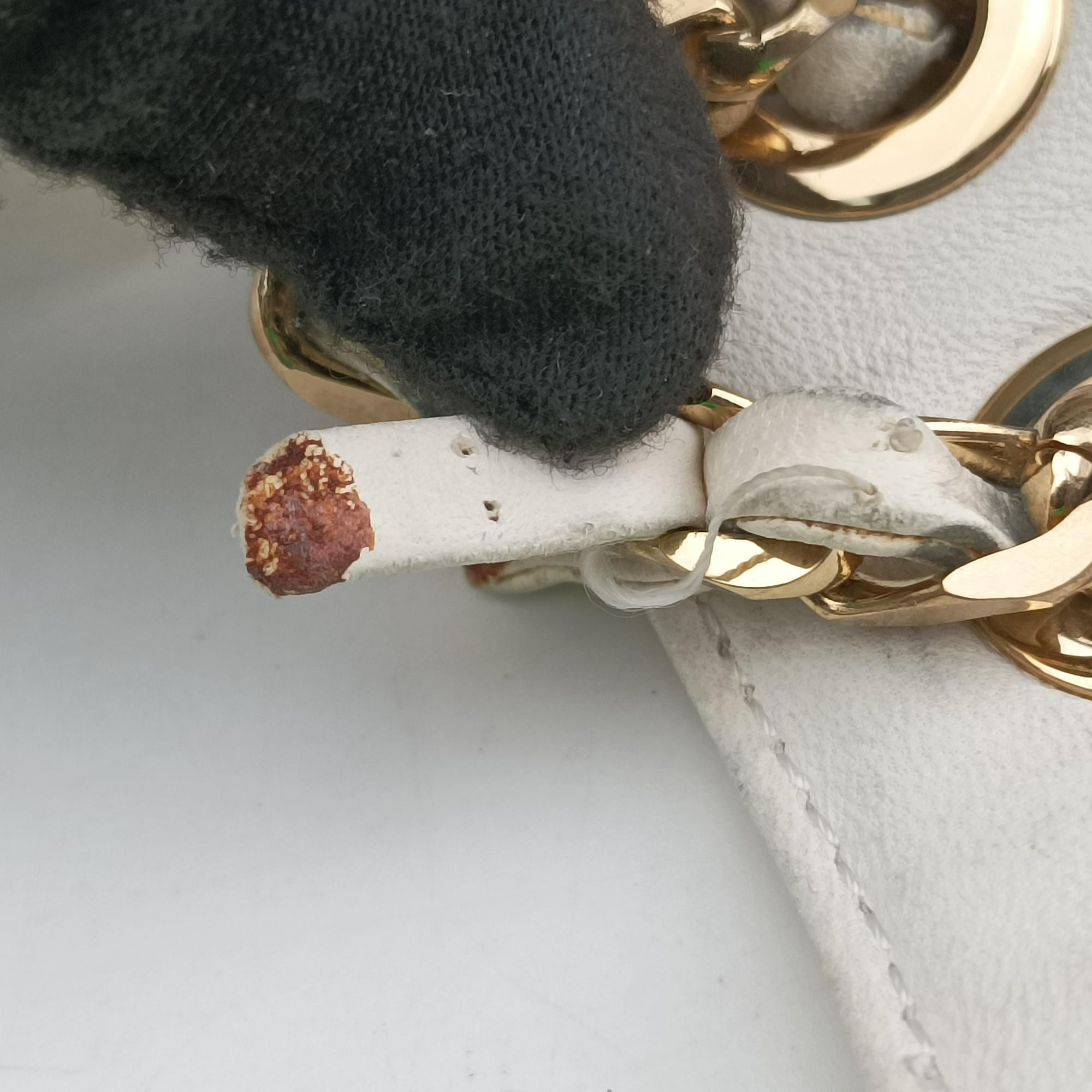 Greek Key Embossed Flap Yellow Patent クチュール グレカ柄 フラップ イエロー パテント 