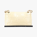 Greek Key Embossed Flap Yellow Patent クチュール グレカ柄 フラップ イエロー パテント 