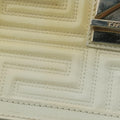 Greek Key Embossed Flap Yellow Patent クチュール グレカ柄 フラップ イエロー パテント 