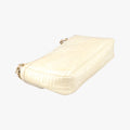 Greek Key Embossed Flap Yellow Patent クチュール グレカ柄 フラップ イエロー パテント 