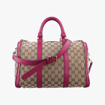 Sherry Line beige×rose Canvas×Leather 247205 I015853398シェリーライン ベージュ×ローズ キャンバス×レザー 247205 I015853398
