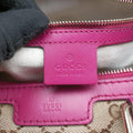 Sherry Line beige×rose Canvas×Leather 247205 I015853398シェリーライン ベージュ×ローズ キャンバス×レザー 247205 I015853398