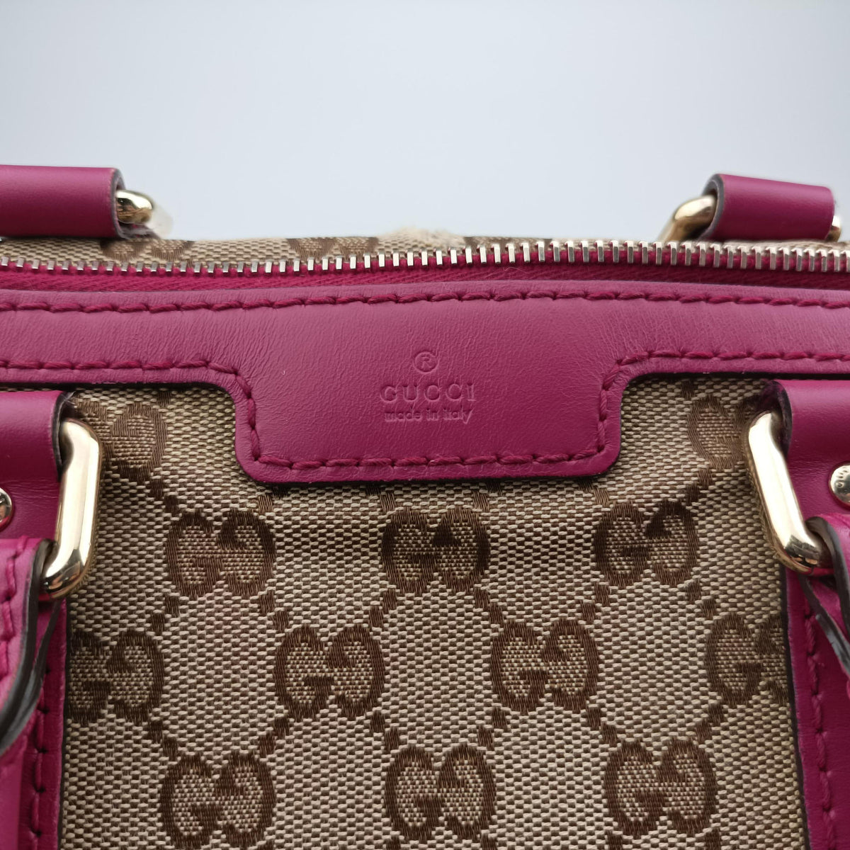 Sherry Line beige×rose Canvas×Leather 247205 I015853398シェリーライン ベージュ×ローズ キャンバス×レザー 247205 I015853398